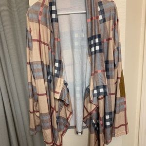 Open front long sleeve cardigan